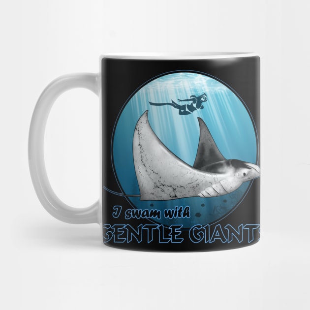 I swam with gentle giants by NicGrayTees